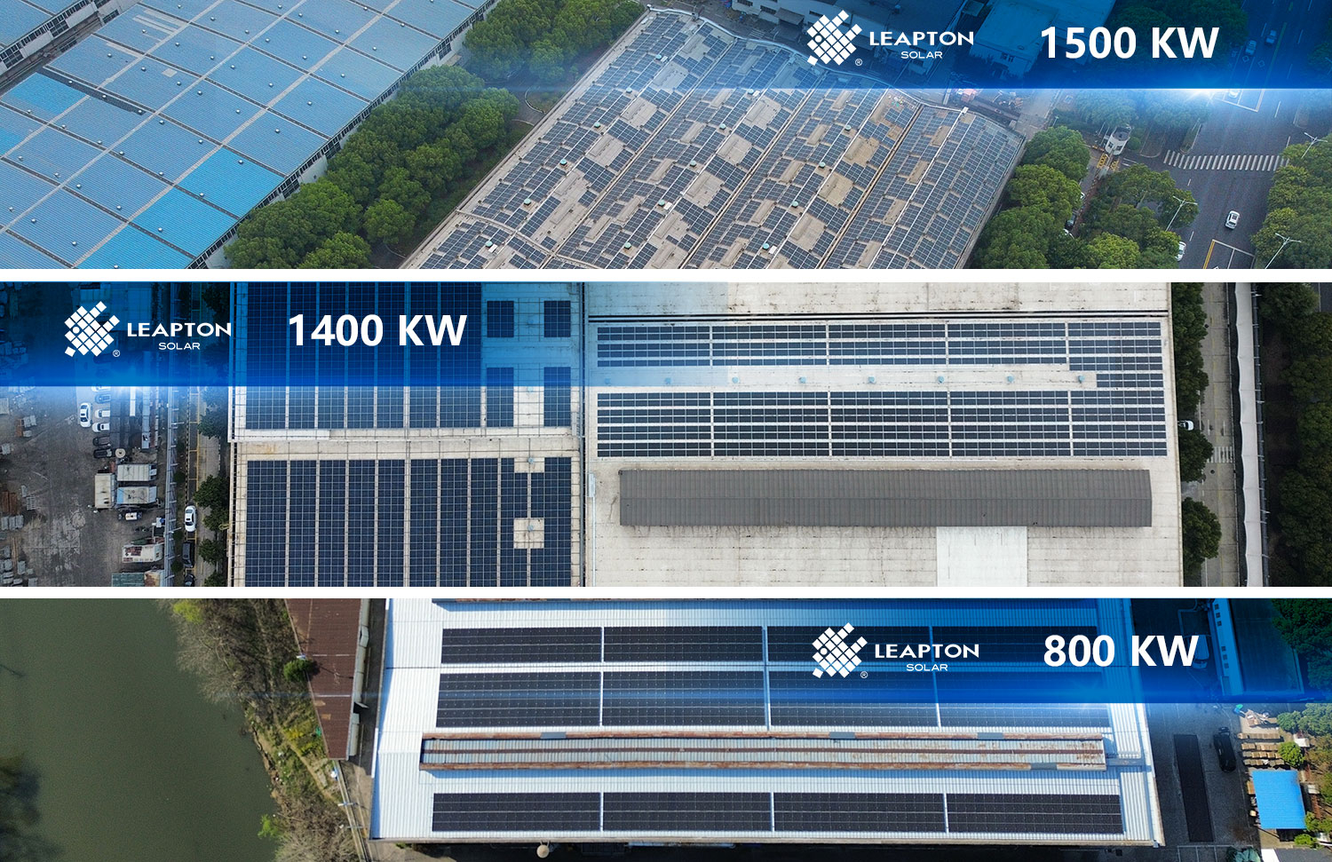 Equipe EPC da Leapton Energy na China constrói usinas solares distribuídas de 3,7 MW para a CNNC Technology, com geração superior a 4 milhões de kWh no primeiro ano